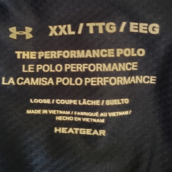 Under Armour Performance Polo Men's XXL.  FF74 - Picture 6 of 9